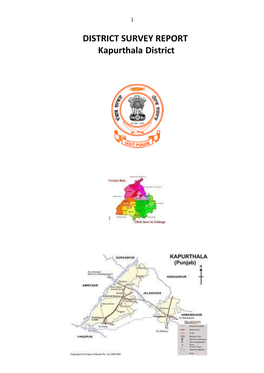 DISTRICT SURVEY REPORT Kapurthala District