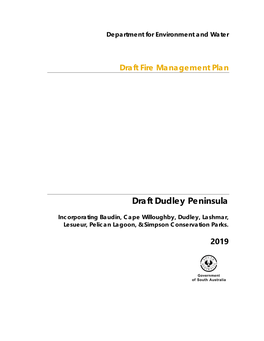 Draft Dudley Peninsula Fire Management Plan