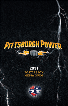 2011 Pittsburgh Power Postseason Media Guide