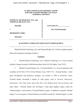 Case 2:18-Cv-00144 Document 1 Filed 04/11/18 Page 1 of 23 Pageid #: 1