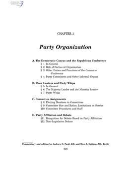 Party Organization