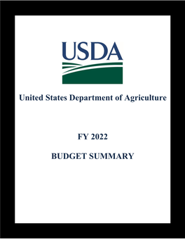 2022 Budget Summary