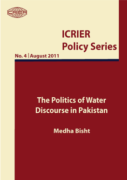 The Politics of Water Discourse in Pakistan