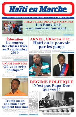 Haïti Ou Le Pouvoir Par Les Gangs (GANGS ET POUVOIR