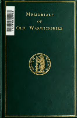 Memorials of Old Warwickshire (1911)