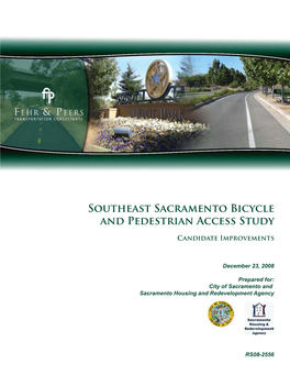 Southeast Sacramento Bicycle and Pedestrian Access Study