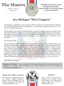 2017 Michigan “Mini-Congress”