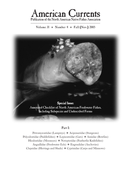 American Currents Publication of the North American Native Fishes Association