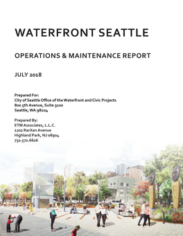 Waterfront Seattle Operations and Maintenance Report