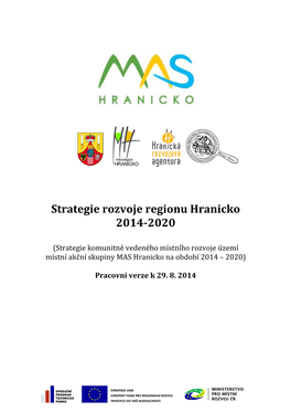 Strategie Rozvoje Regionu Hranicko 2014-2020