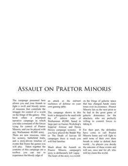 Assault on Praetor Minoris