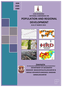 ICCSSR Sponsored National Conference Onpopulation And