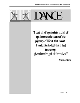 Dance Title Page