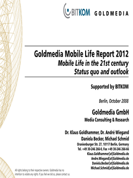 Mobile Life 2012“ Content