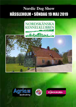 Nordic Dog Show HÄSSLEHOLM • SÖNDAG 19 MAJ 2019