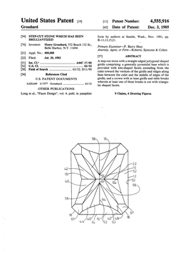 United States Patent (19) 11 Patent Number: 4,555,916 Grossbard (45) Date of Patent: Dec