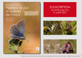 Papillons De Jour Et Zygènes De France - Gard Nature - Bulletin De Souscription Les Nouveautés Du Livre