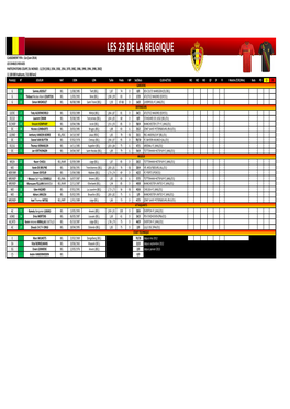 Les 23 De La Belgique