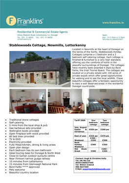 Stablewoods Cottage, Newmills, Letterkenny