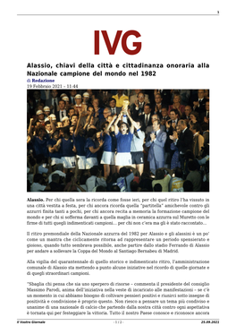 Il Vostro Giornale - 1 / 2 - 25.09.2021 2