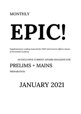 Download EPIC! Magazine for – January 2021