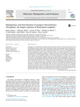 Molecular Phylogenetics and Evolution 75 (2014) 41–77