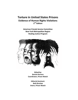 Torture in United States Prisons Evidence of Human Rights Violations 2Nd Edition