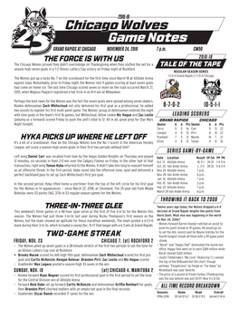 Chicago Wolves Game Notes GRAND RAPIDS at CHICAGO NOVEMBER 24, 2018 7 P.M
