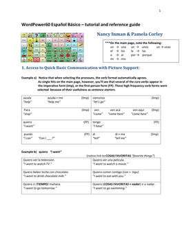 Wordpower60 Español Básico – Tutorial and Reference Guide
