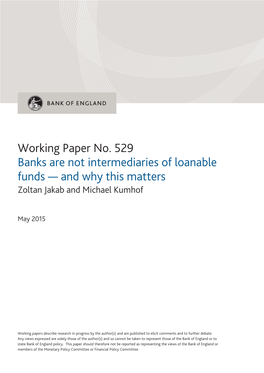 Bank of England Working Paper No