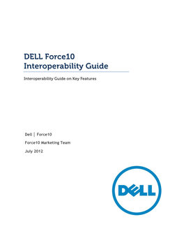 DELL Force10 Interoperability Guide