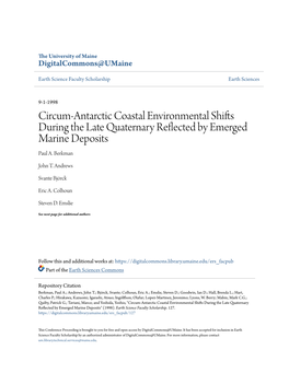 Circum-Antarctic Coastal Environmental Shifts During the Late Quaternary Reflected by Emerged Marine Deposits Paul A