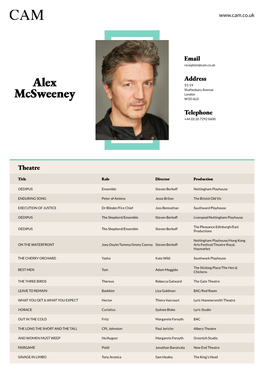 Alex Mcsweeney