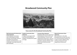 Broadwood Community Plan