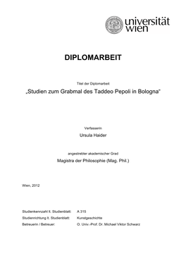 Diplomarbeit