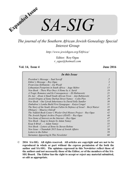 SA-SIG-Newsletter June 2005