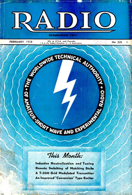 Inductive Neutralization and Tuning Remote Switching of Matching Stubs a T -200 Grid Modulated Transmitter an Improved 