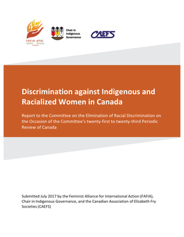 Discrimination Against Indigenous and Racialized Women in Canada