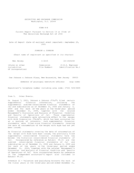 SECURITIES and EXCHANGE COMMISSION Washington, DC 20549 FORM 8-K Current Report Pursuant to Section 13 Or 15(D)