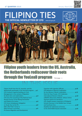 Filipino Ties the Official Newsletter of Cfo