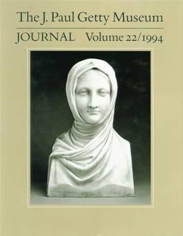 The J. Paul Getty Museum Journal Volume 22 1994