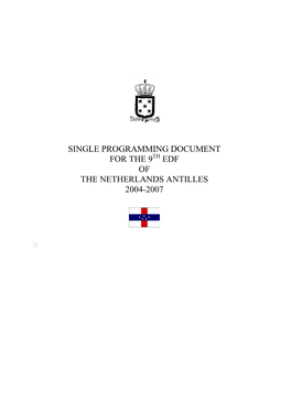 Single Programming Document for the 9Th Edf of the Netherlands Antilles 2004-2007