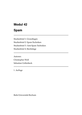 Modul 42 Spam