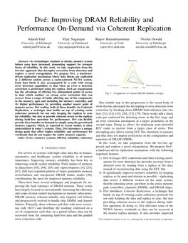 Improving DRAM Reliability and Performance On-Demand With