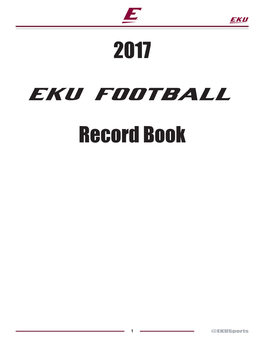 2017 EKU Football Record Book (For Web).Indd