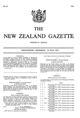 Wellington: Thursday, 24 July 1975
