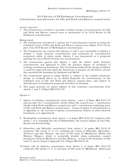 BCS Paper 2016/37 2018 Review of UK Parliament Constituencies