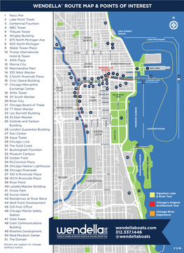 Wendella® Route Map & Points of Interest