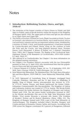 1 Introduction: Rethinking Teschen, Orava, and Spiš, 1918–47