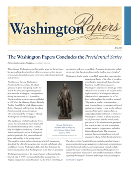 2020 | UNIVERSITY of VIRGINIA Washington Papers Spring20 #7 Layout 1 8/21/20 12:13 PM Page 3